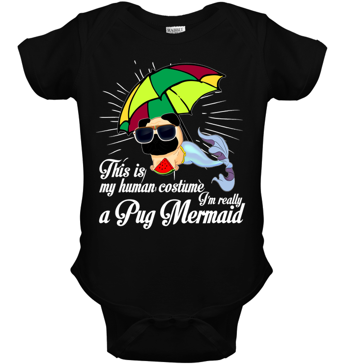 I’m Really A Pug Mermaid T Shirts