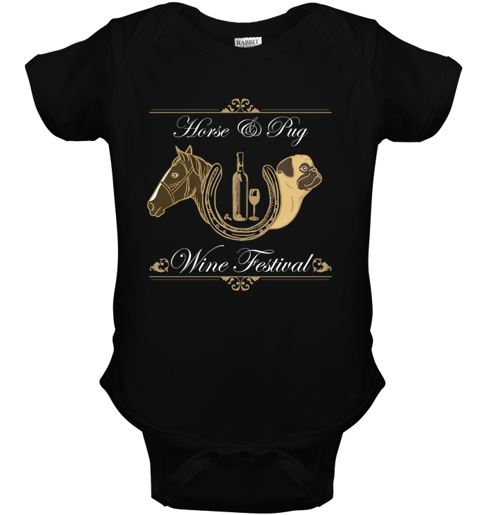 Horse And Pug - Wine Festival T Shirts