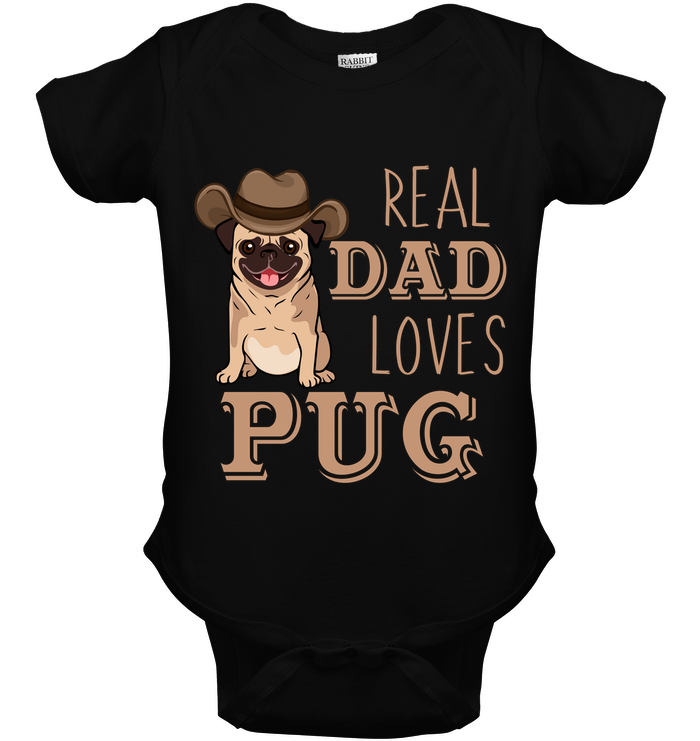 Real Dad Loves Pug T Shirts