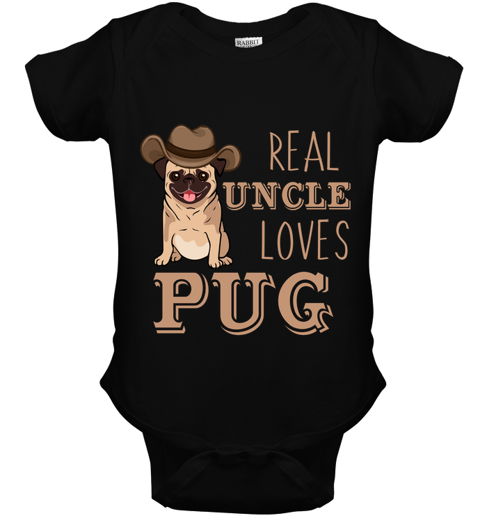 Real Uncle Loves Pug T Shirts