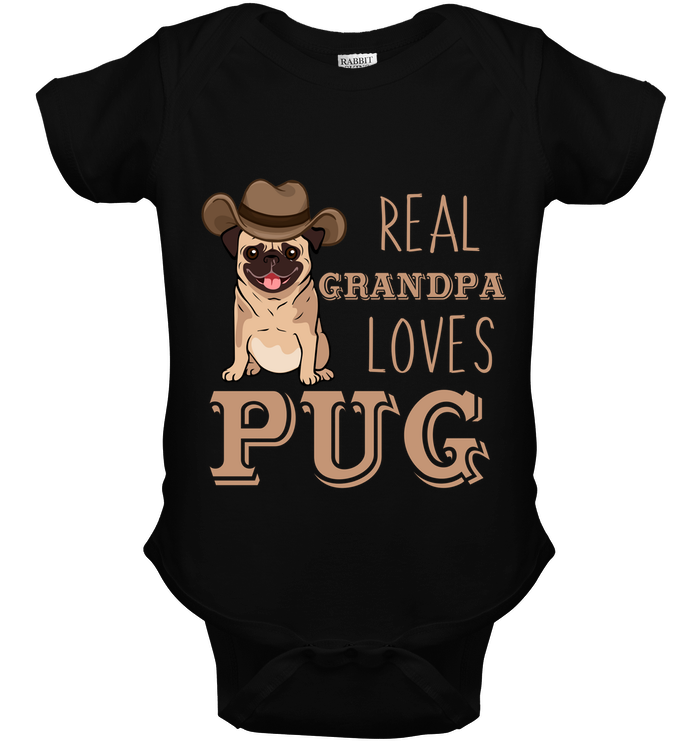 Real Grandpa Loves Pug T Shirts