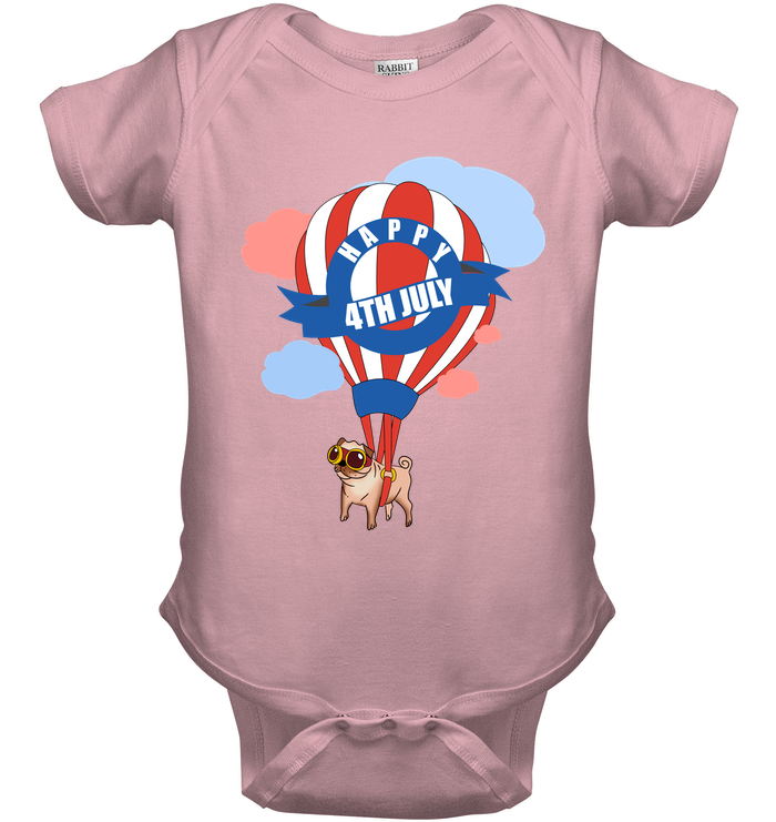 Pug - Happy 4th July T Shirts