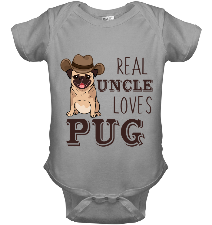 Real Uncle Loves Pug T Shirts