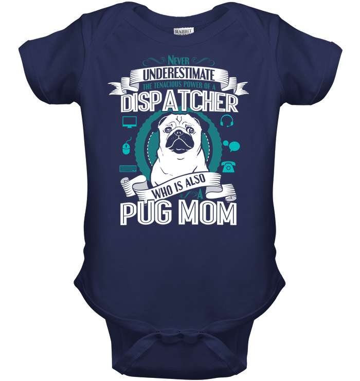 Pug Dispatcher Mom T Shirts