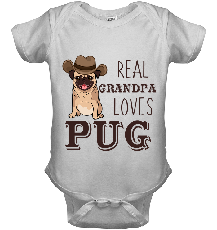 Real Grandpa Loves Pug T Shirts