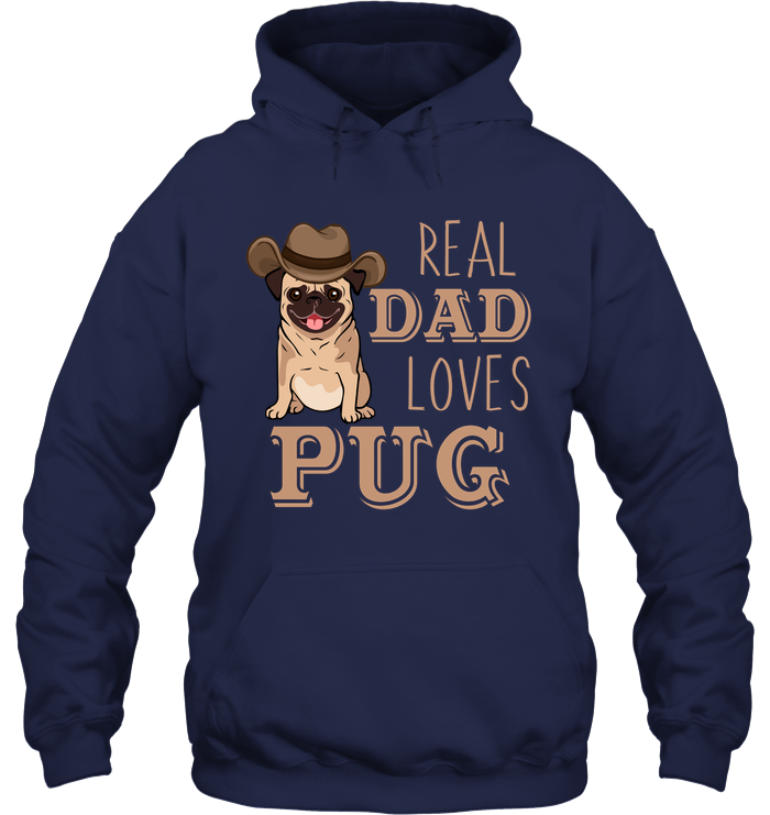 Real Dad Loves Pug T Shirts