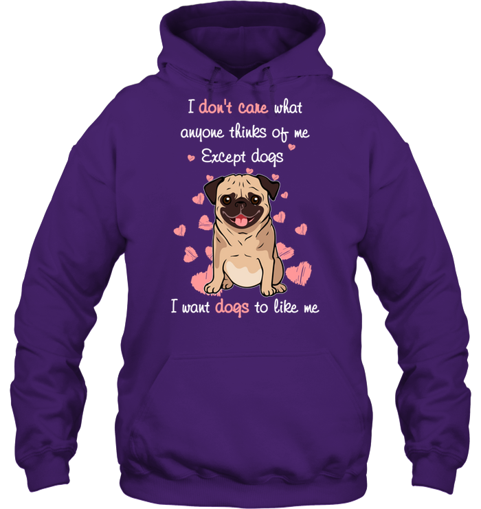 I Want Dogs To Like Me Pug T Shirts