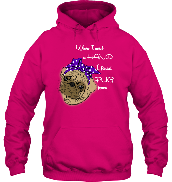 I Found Pug Paws T Shirts