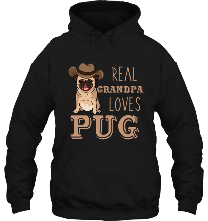 Real Grandpa Loves Pug T Shirts