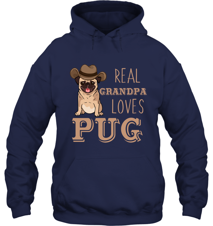 Real Grandpa Loves Pug T Shirts