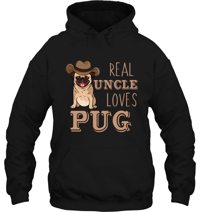 Real Uncle Loves Pug T Shirts