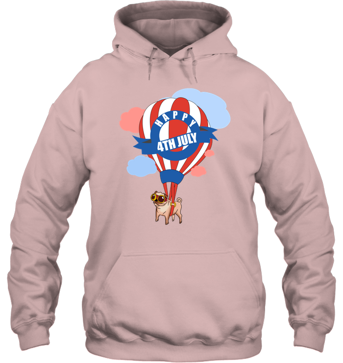Pug - Happy 4th July T Shirts