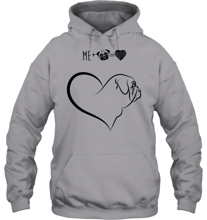Heart - Me And Pug T Shirts