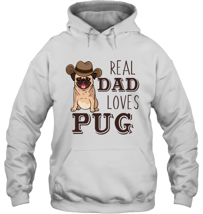 Real Dad Loves Pug T Shirts