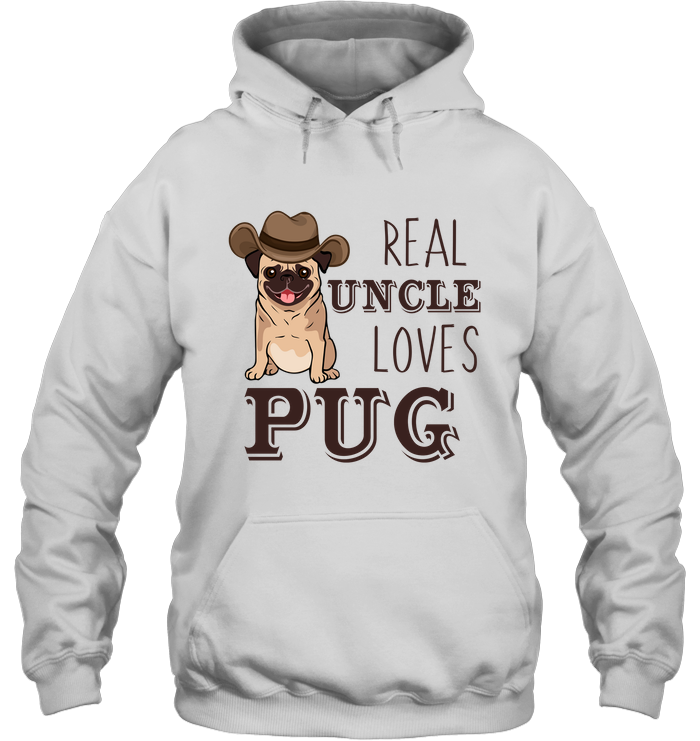 Real Uncle Loves Pug T Shirts