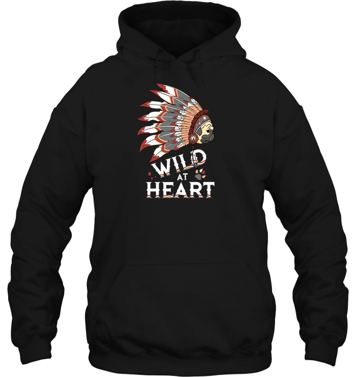 Pug - Wild At Heart T Shirts