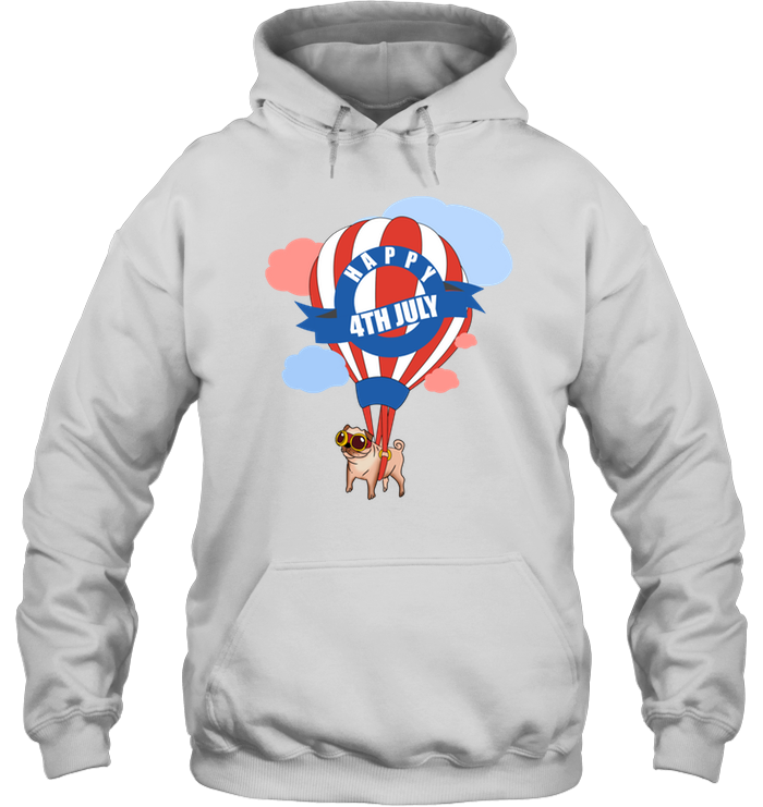 Pug - Happy 4th July T Shirts