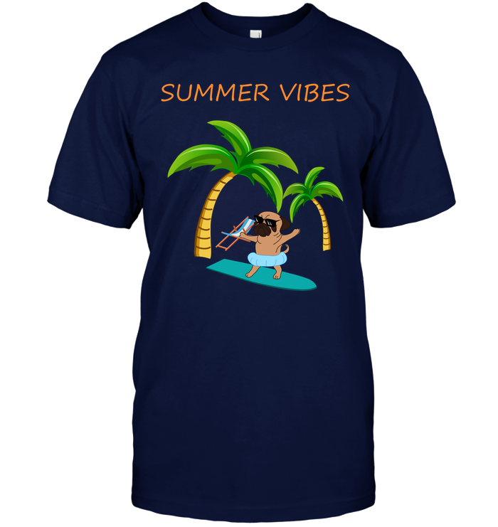 Pug Summer Vibes T Shirts