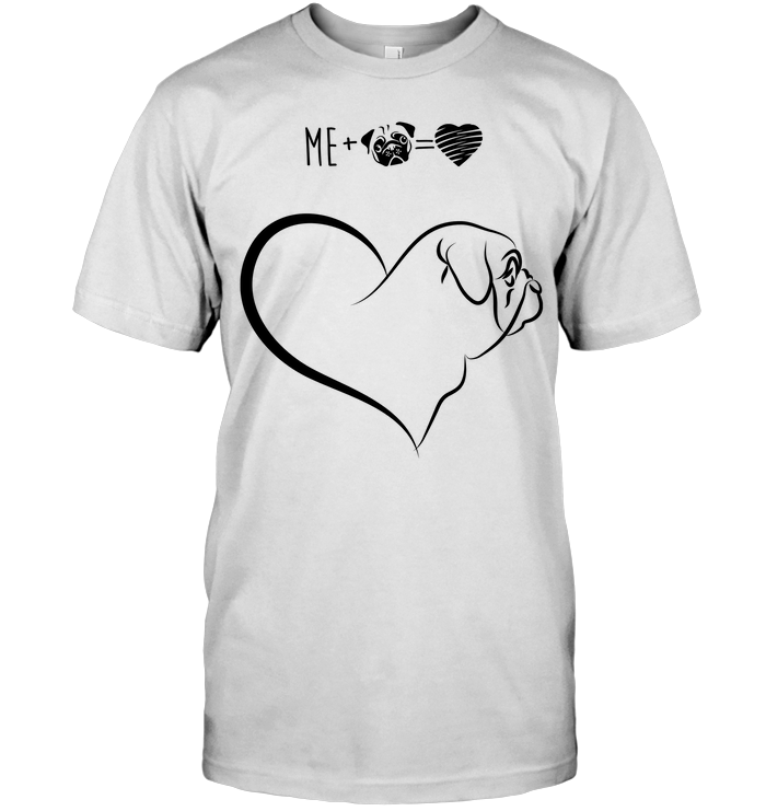 Heart - Me And Pug T Shirts