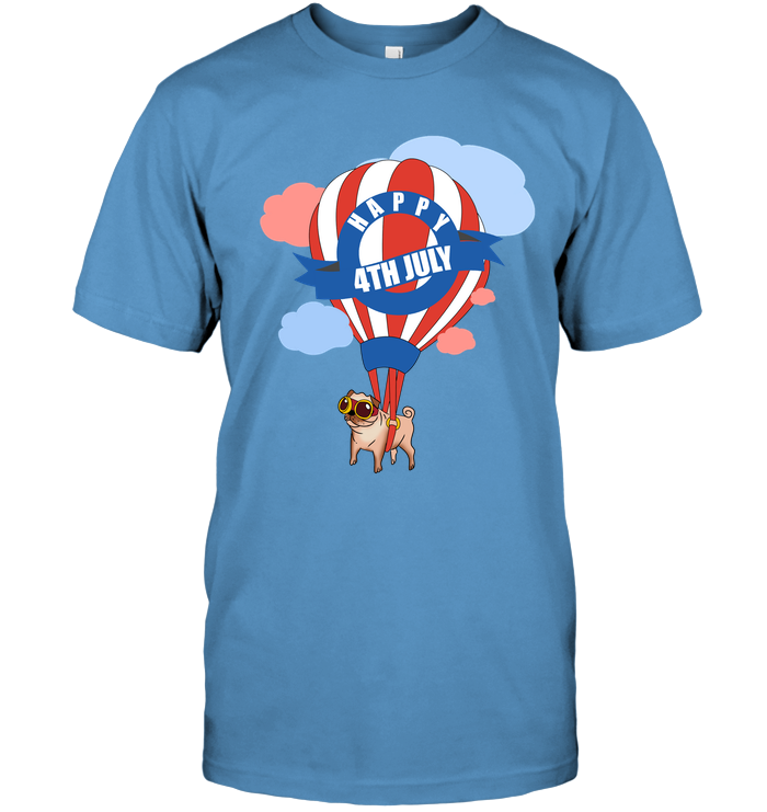 Pug - Happy 4th July T Shirts