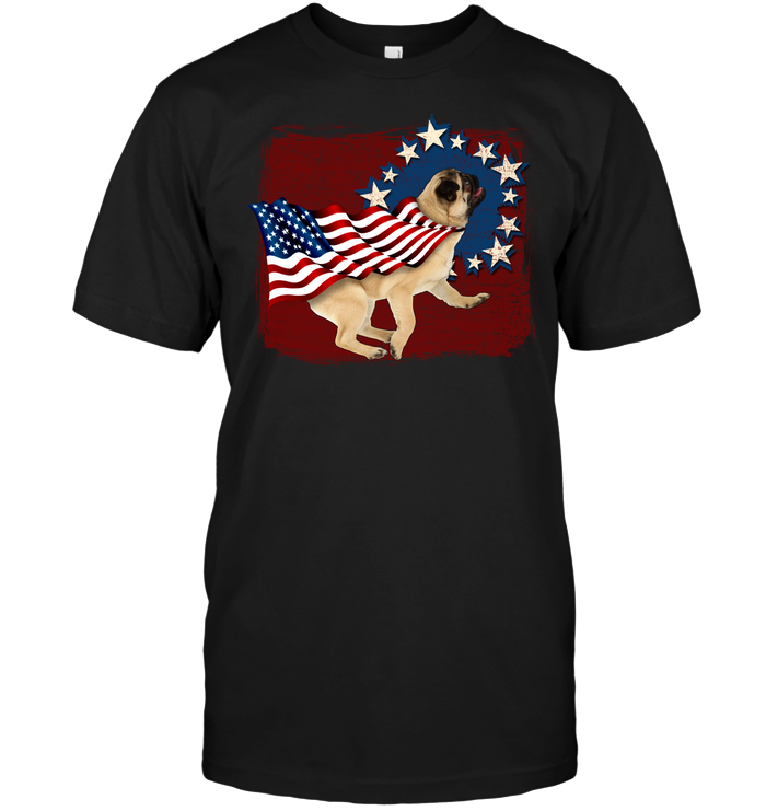 Independence Day Pug T Shirts
