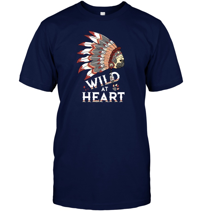 Pug - Wild At Heart T Shirts