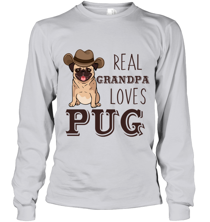 Real Grandpa Loves Pug T Shirts