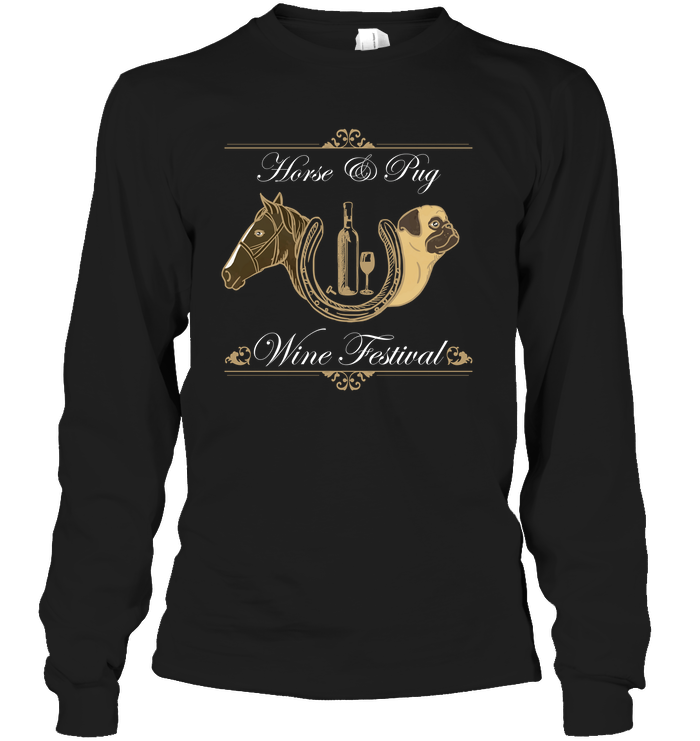 Horse And Pug - Wine Festival T Shirts