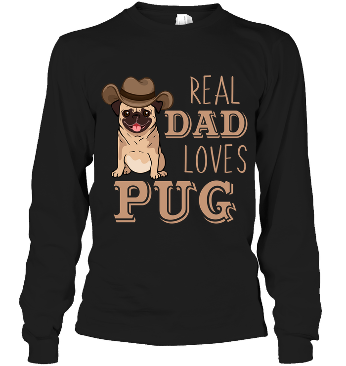 Real Dad Loves Pug T Shirts