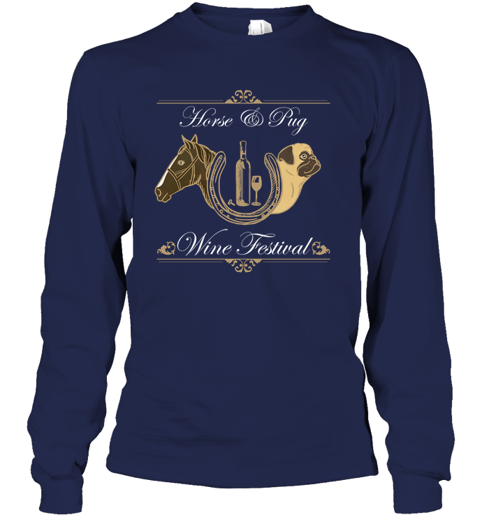 Horse And Pug - Wine Festival T Shirts