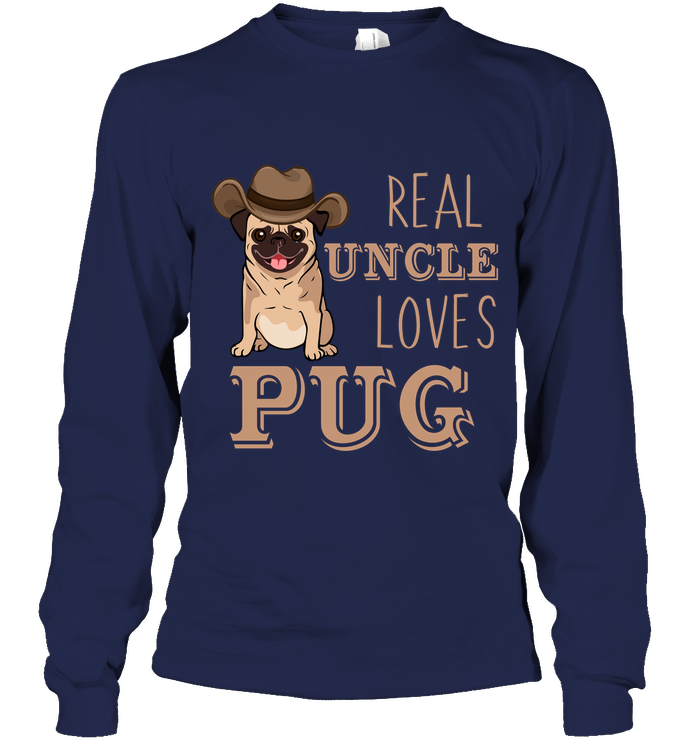 Real Uncle Loves Pug T Shirts