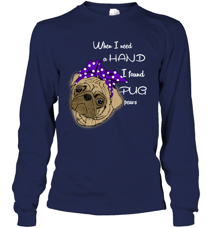 I Found Pug Paws T Shirts