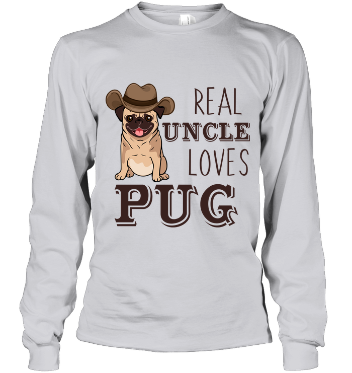 Real Uncle Loves Pug T Shirts