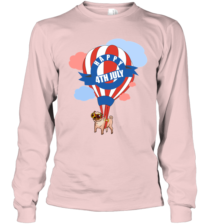 Pug - Happy 4th July T Shirts