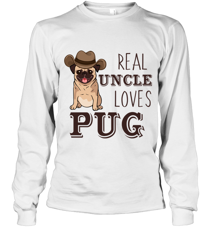 Real Uncle Loves Pug T Shirts