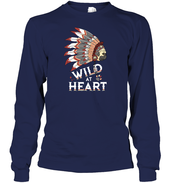 Pug - Wild At Heart T Shirts