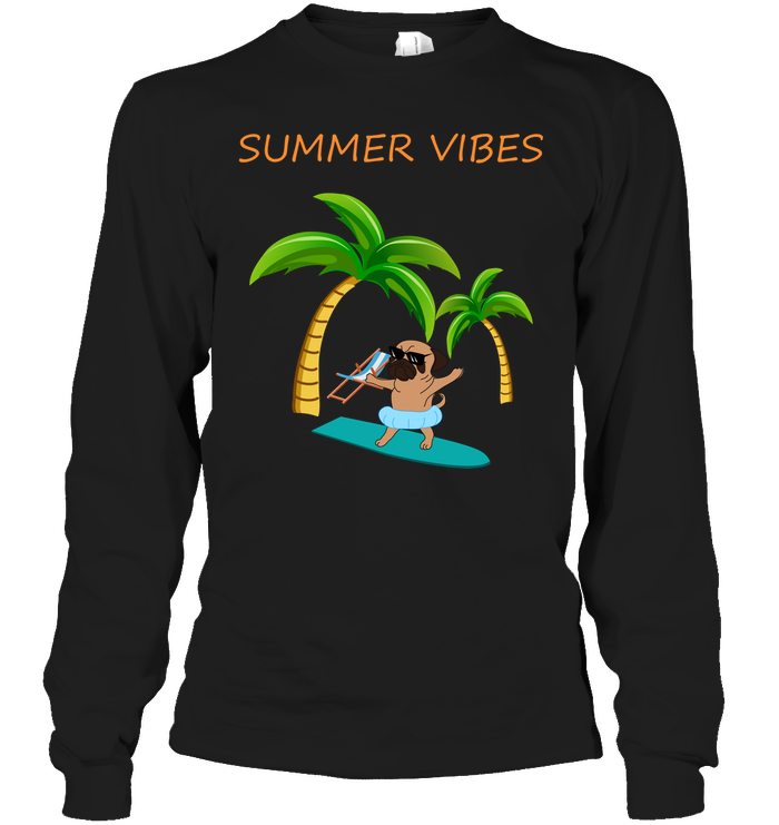 Pug Summer Vibes T Shirts