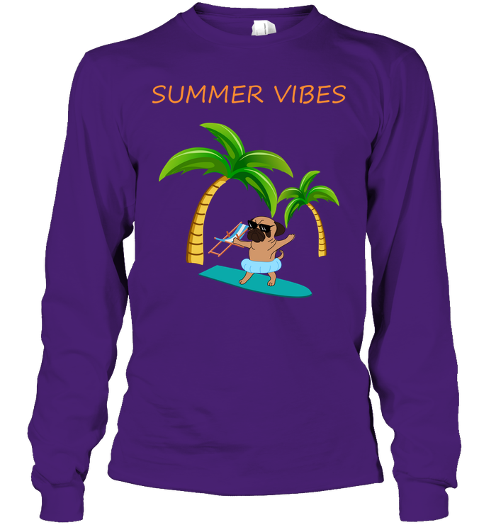 Pug Summer Vibes T Shirts