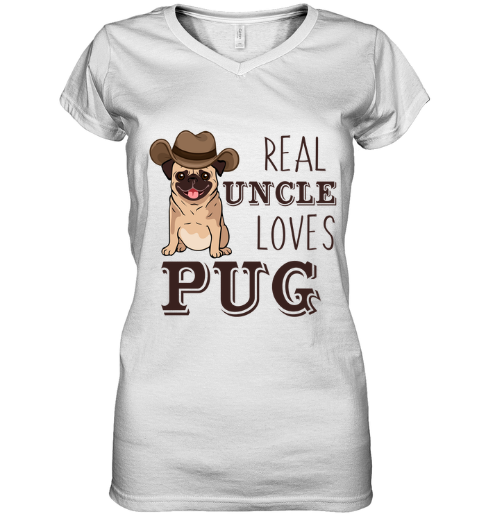Real Uncle Loves Pug T Shirts