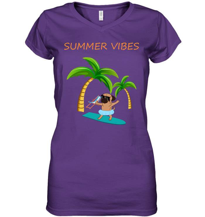 Pug Summer Vibes T Shirts
