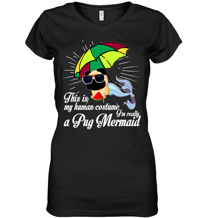I’m Really A Pug Mermaid T Shirts