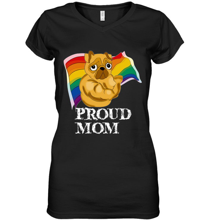 Proud Mom Pug T Shirts
