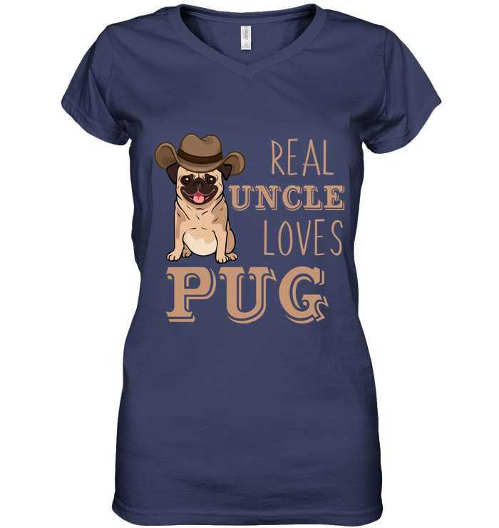 Real Uncle Loves Pug T Shirts