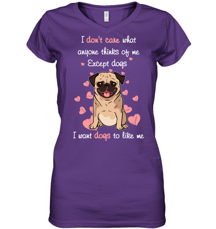 I Want Dogs To Like Me Pug T Shirts