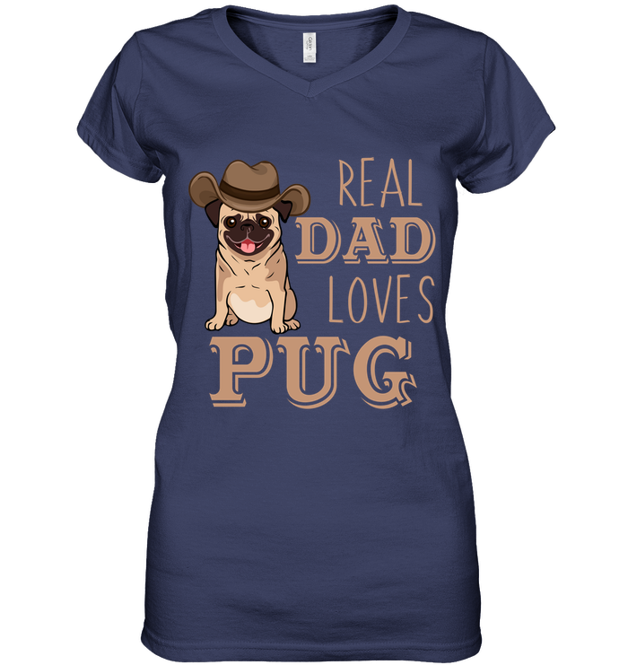 Real Dad Loves Pug T Shirts