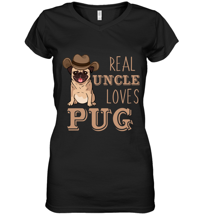 Real Uncle Loves Pug T Shirts