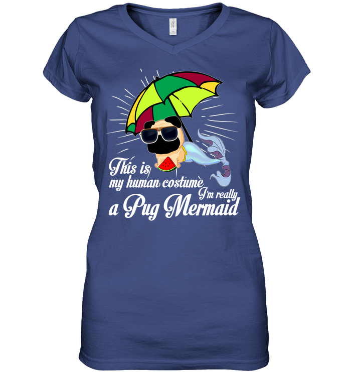 I’m Really A Pug Mermaid T Shirts