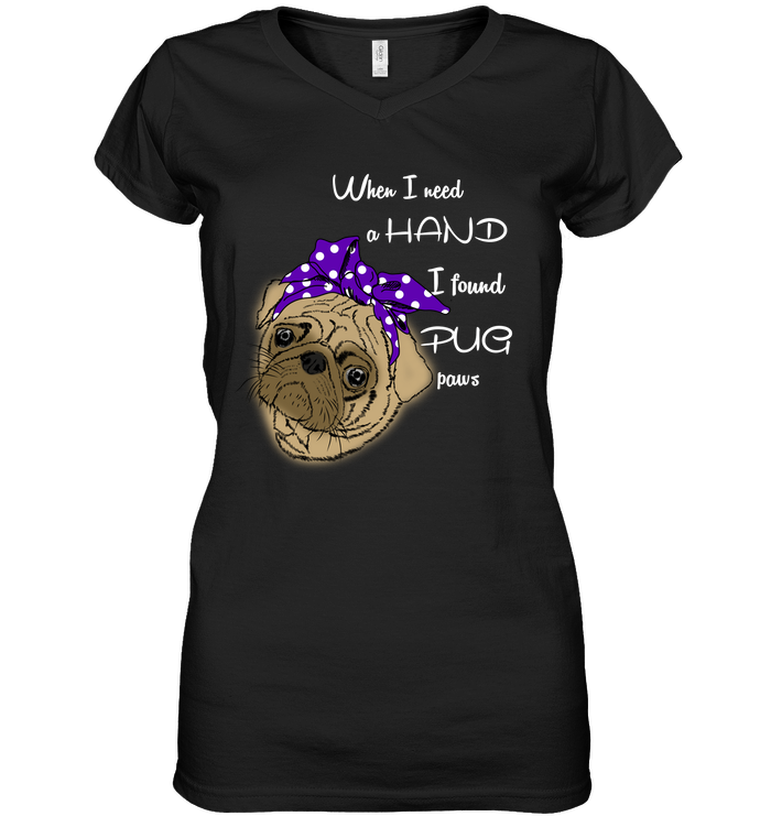 I Found Pug Paws T Shirts
