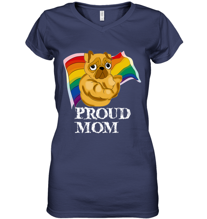 Proud Mom Pug T Shirts