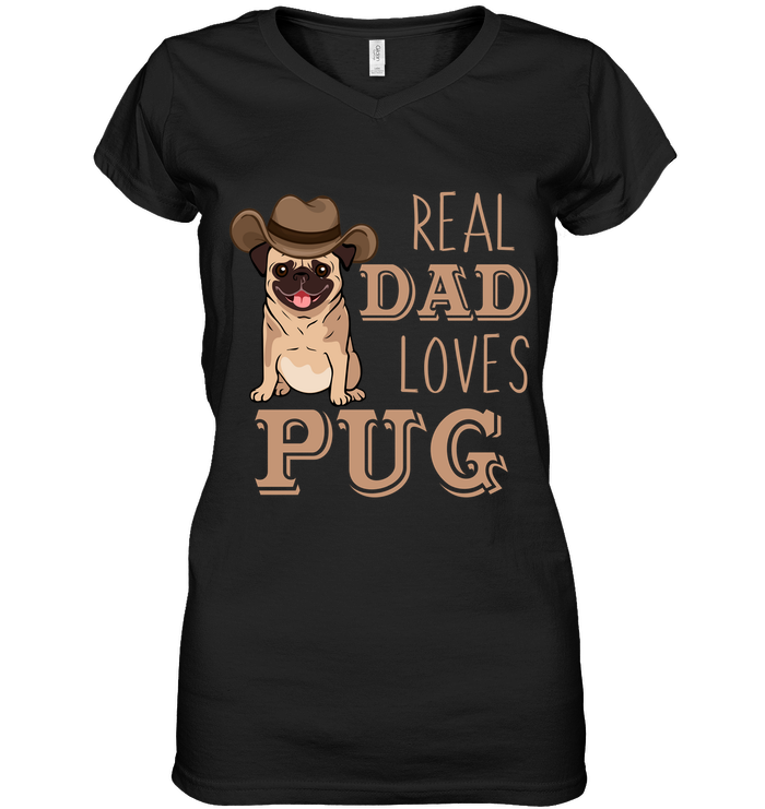 Real Dad Loves Pug T Shirts
